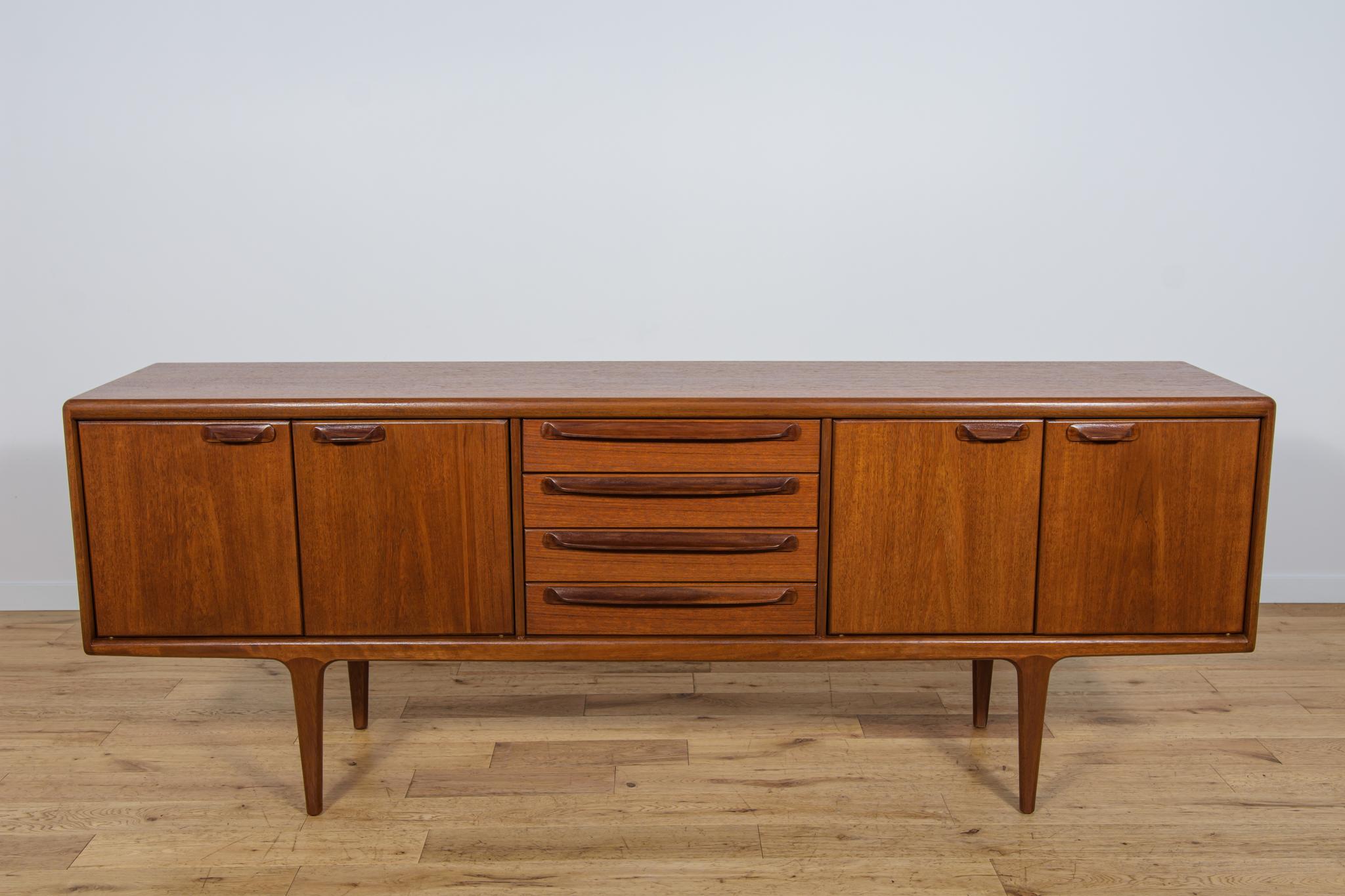 Mid-century sideboard in teak designed by John Herbert for A.Younger Ltd in United Kingdom in 1968 as part of 