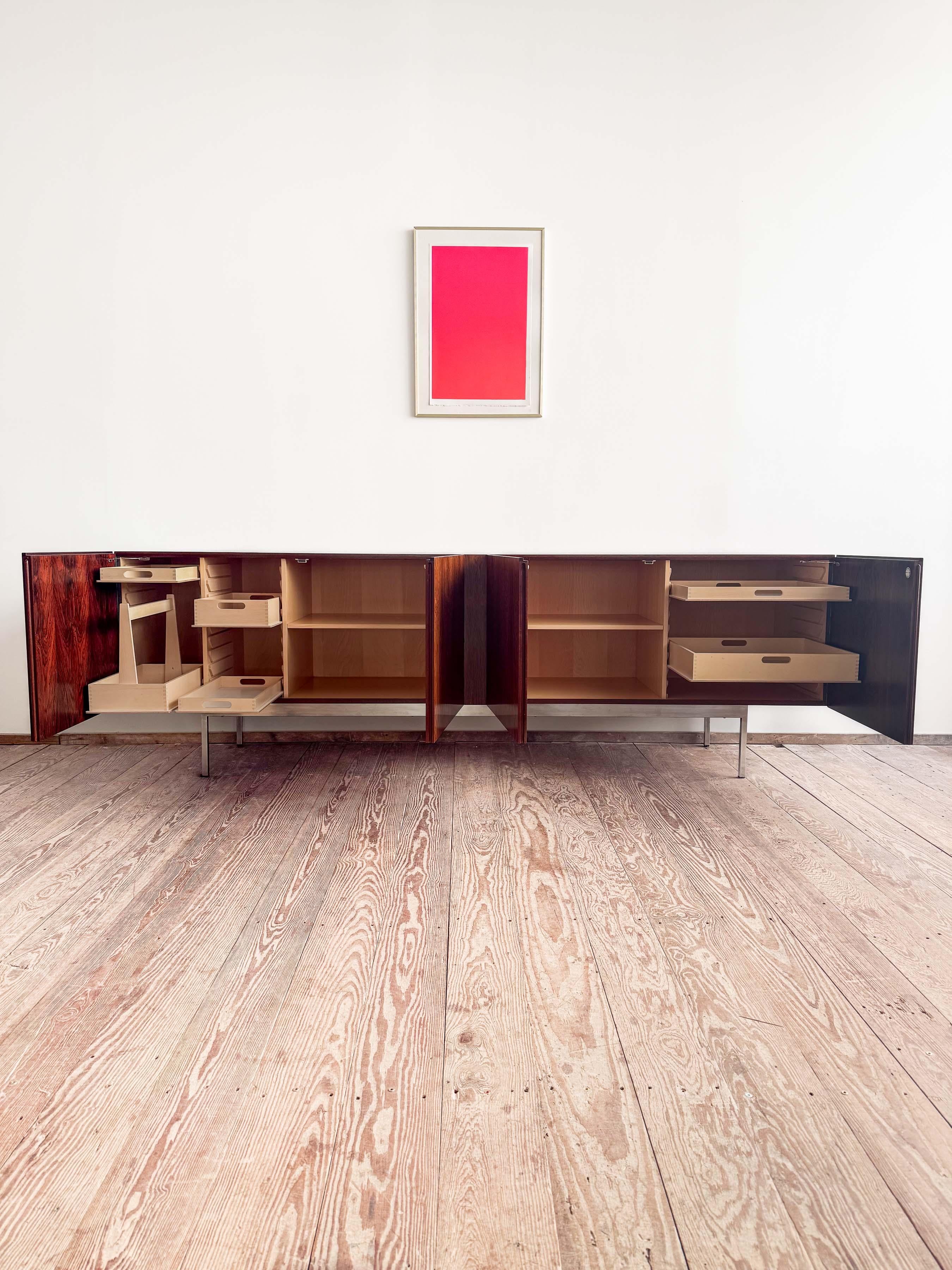 Mid Century Teak Sideboard or Credenza B40 by Dieter Waeckerlin, Behr, Germany In Good Condition In München, Bavaria