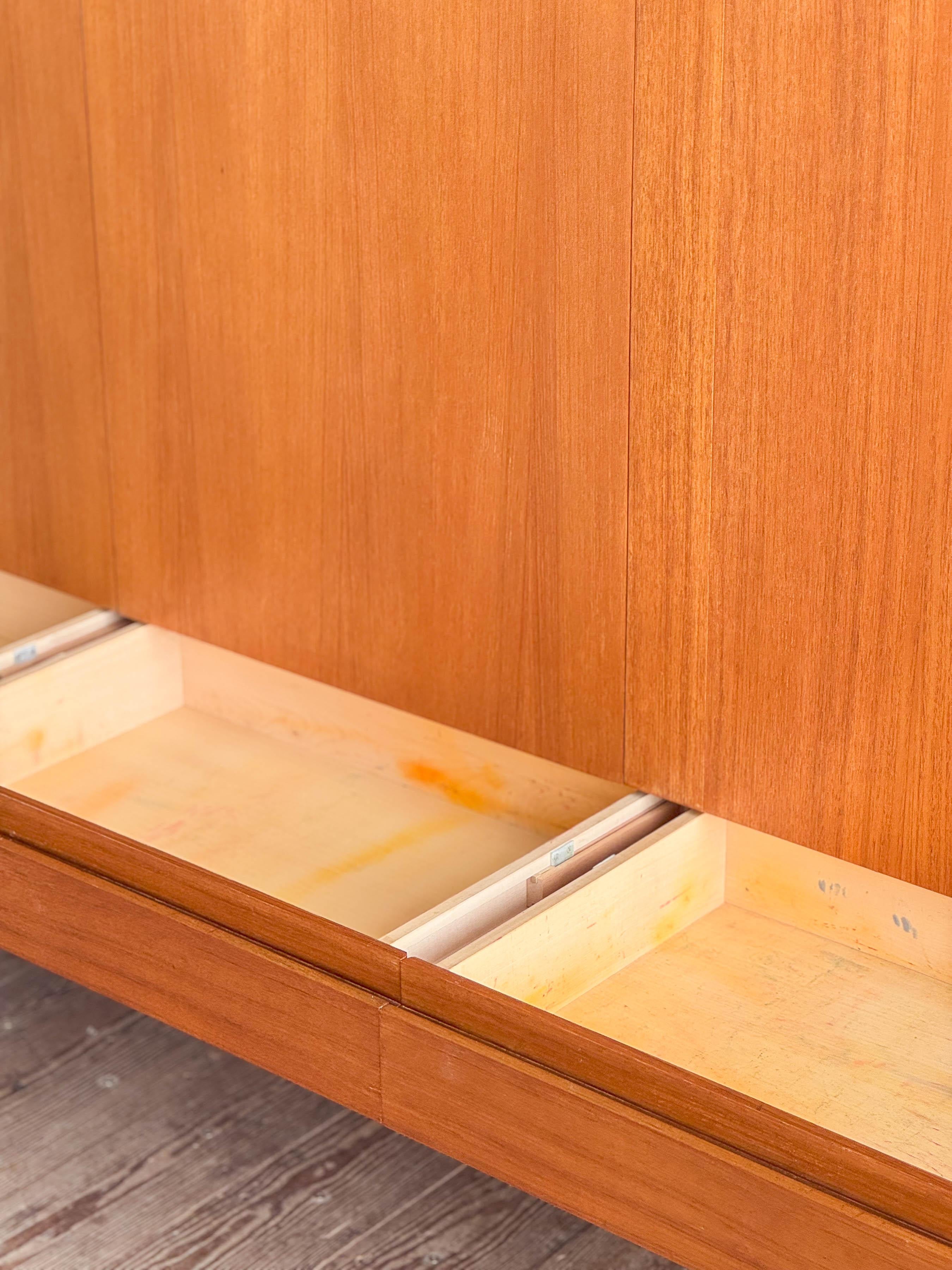 Maple Mid Century Teak Sideboard or Credenza B60 by Dieter Waeckerlin, Behr, Germany For Sale