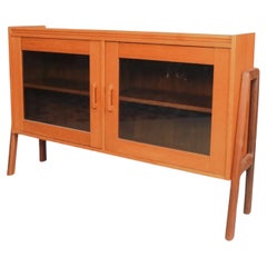 Used Mid-Century Teak Sideboard W/ Glass Doors