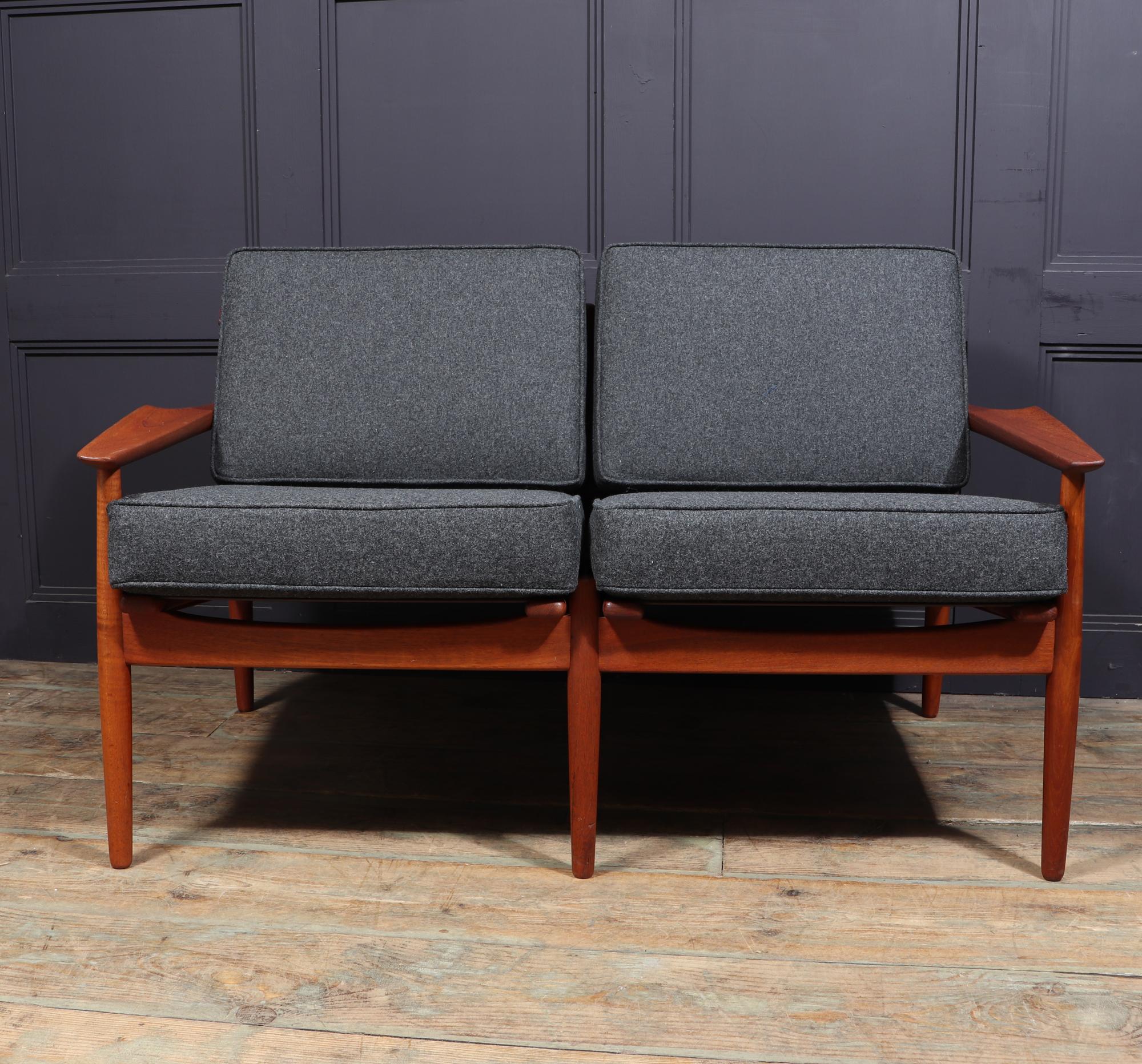 Danish Midcentury Teak Sofa by Arne Vodder For Sale