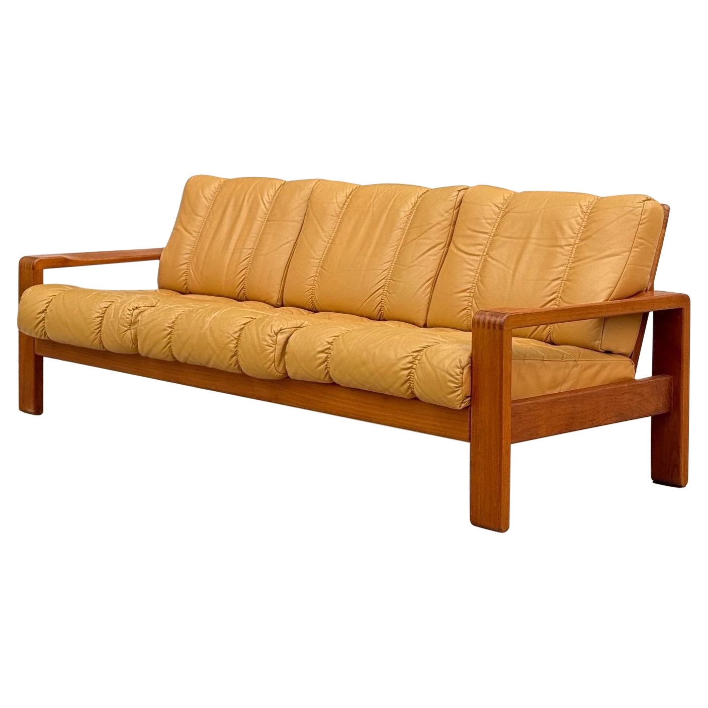 Mid-Century Teak Sofa by H.W. Klein for Bramin For Sale
