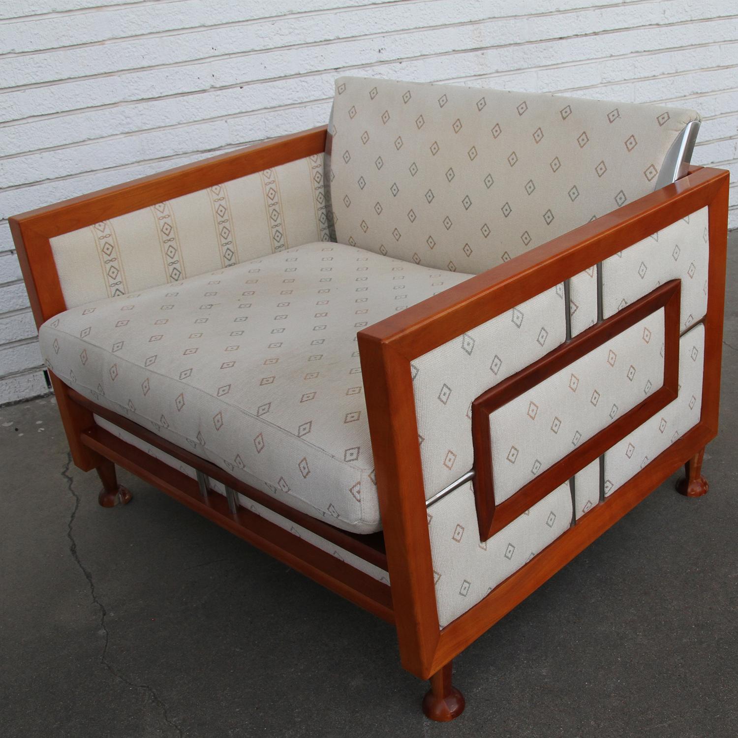 Mid-Century Teak Sofa from Spain For Sale 3