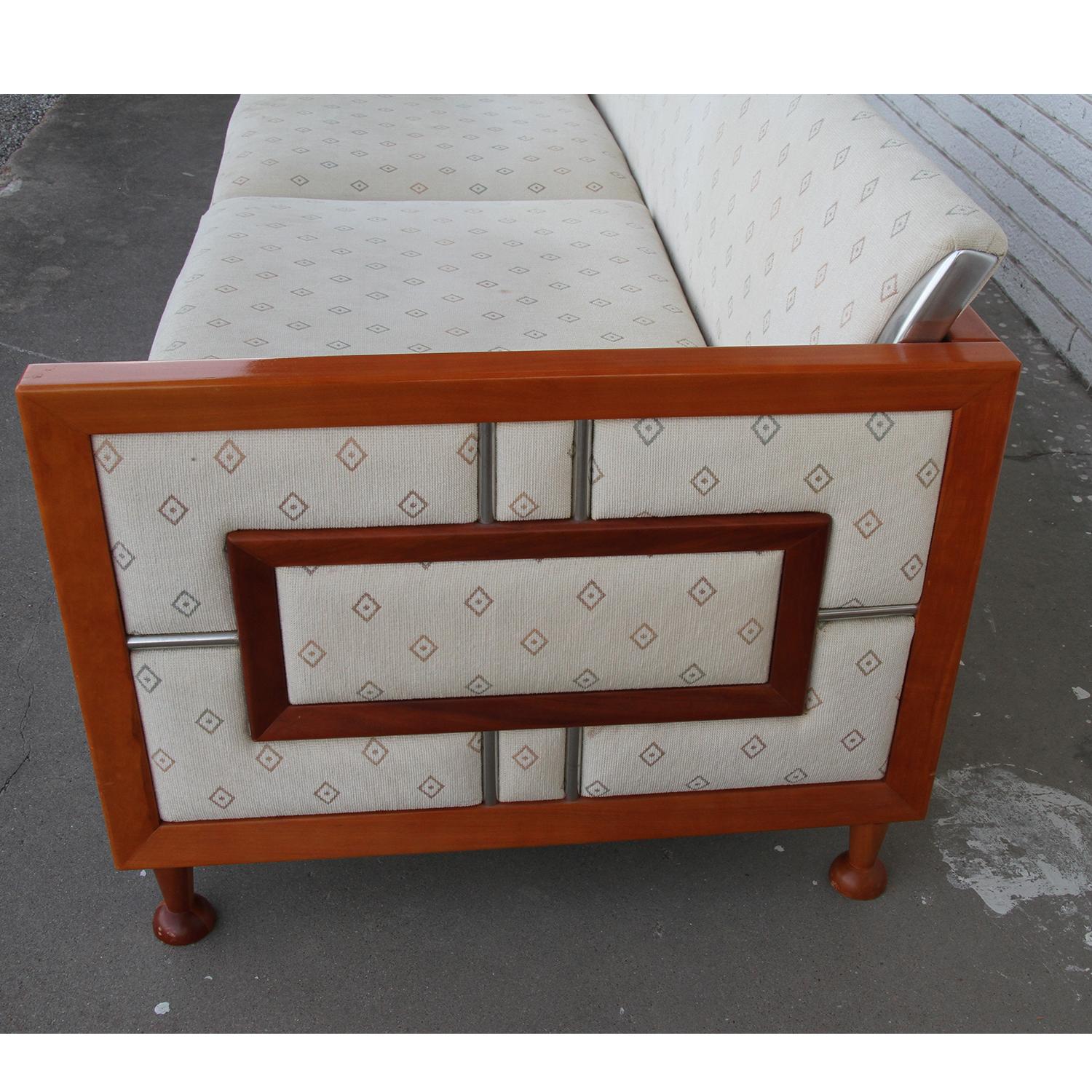 Mid-Century Modern Mid-Century Teak Sofa from Spain For Sale