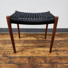 Mid-Century Teak Stool by Niels Moller