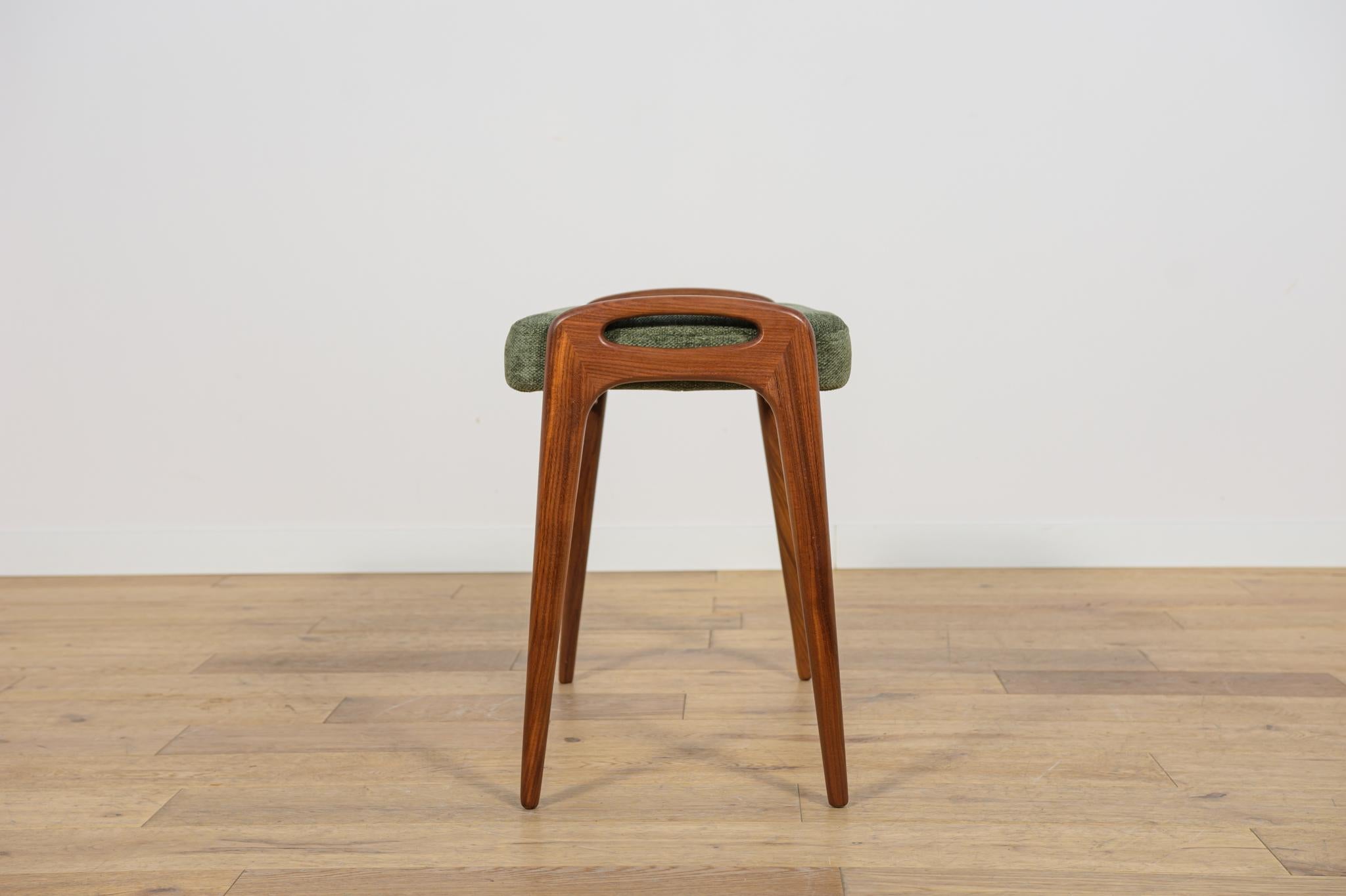 Metà XX secolo Sgabello in teak del Medioevo, Danimarca, anni '60 in vendita