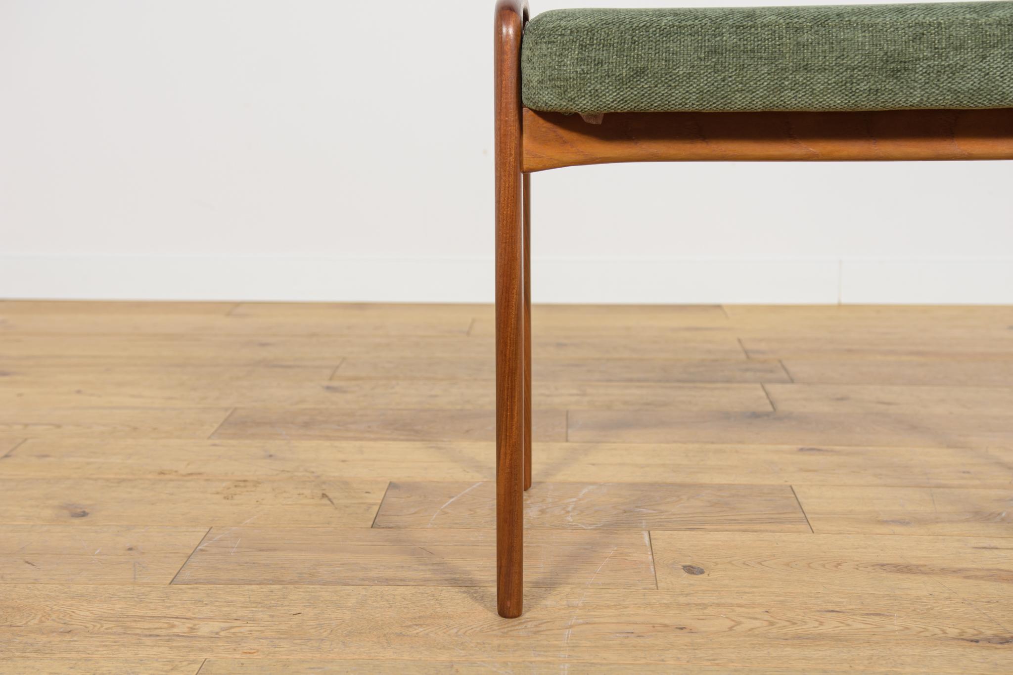 Tessuto Sgabello in teak del Medioevo, Danimarca, anni '60 in vendita