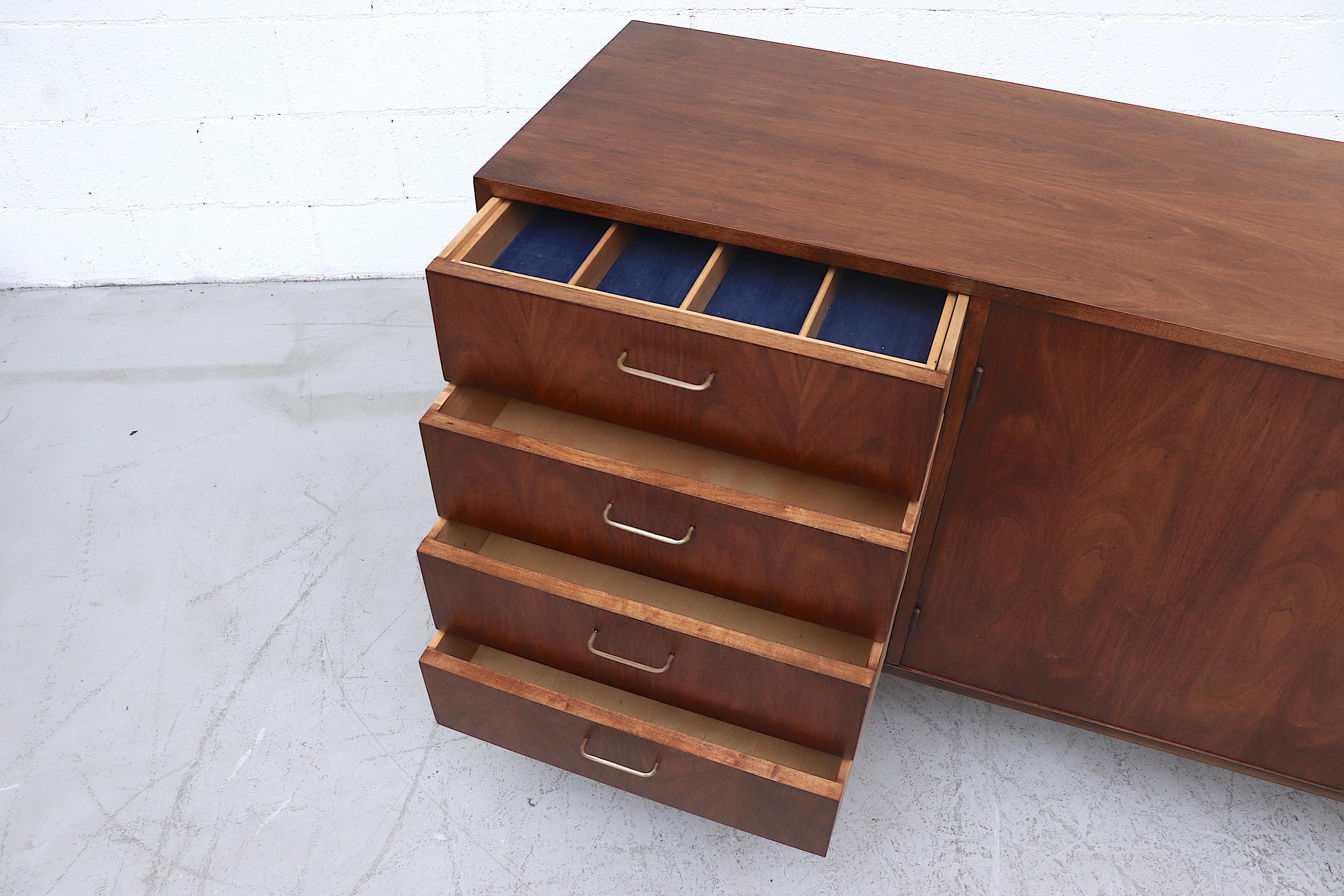 Mid-20th Century Mid-century Teak Streamline Credenza