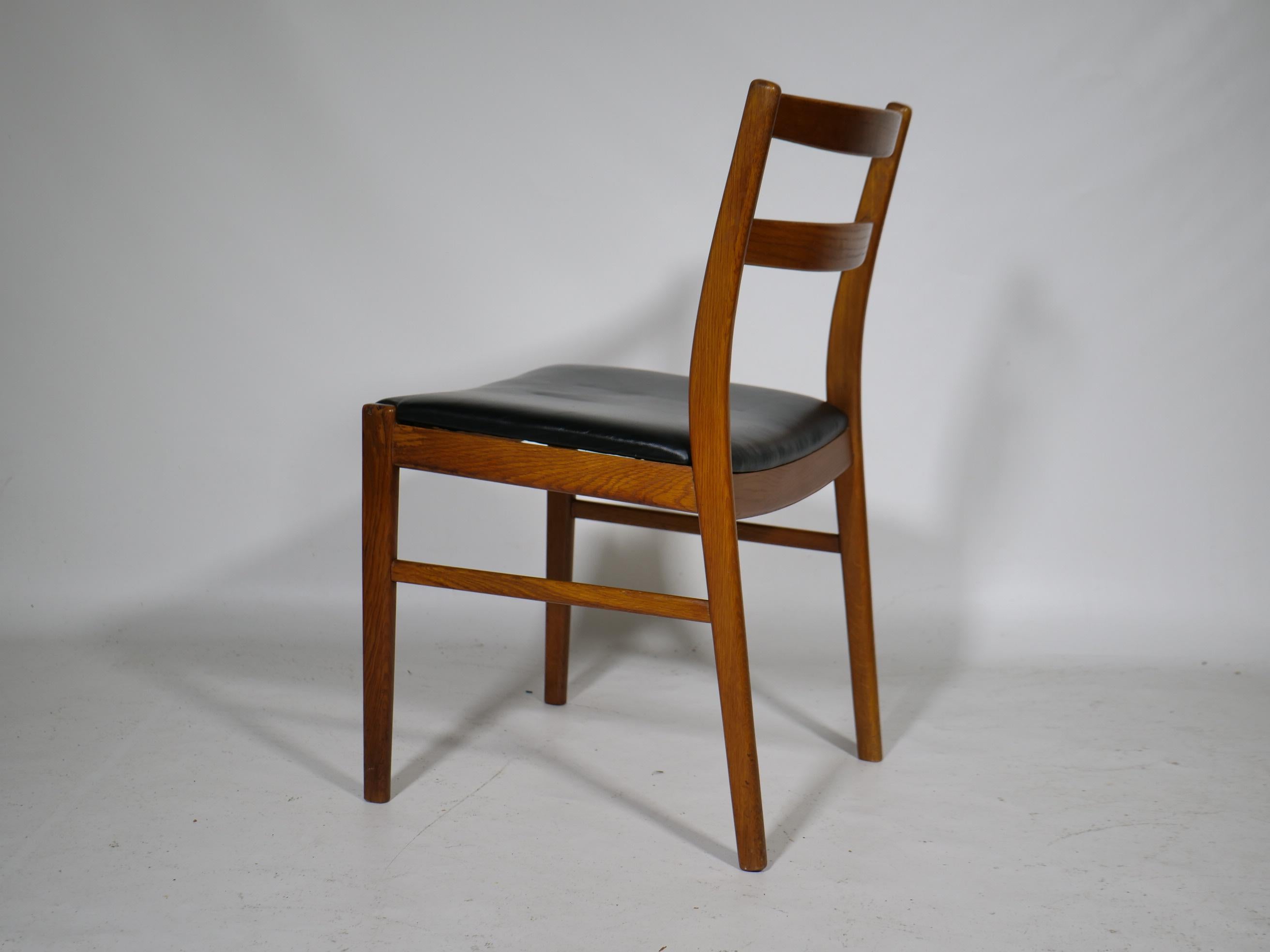 Mid-Century Teakholz Stühle Aus Schweden Satz von 4, 1960er im Angebot 4