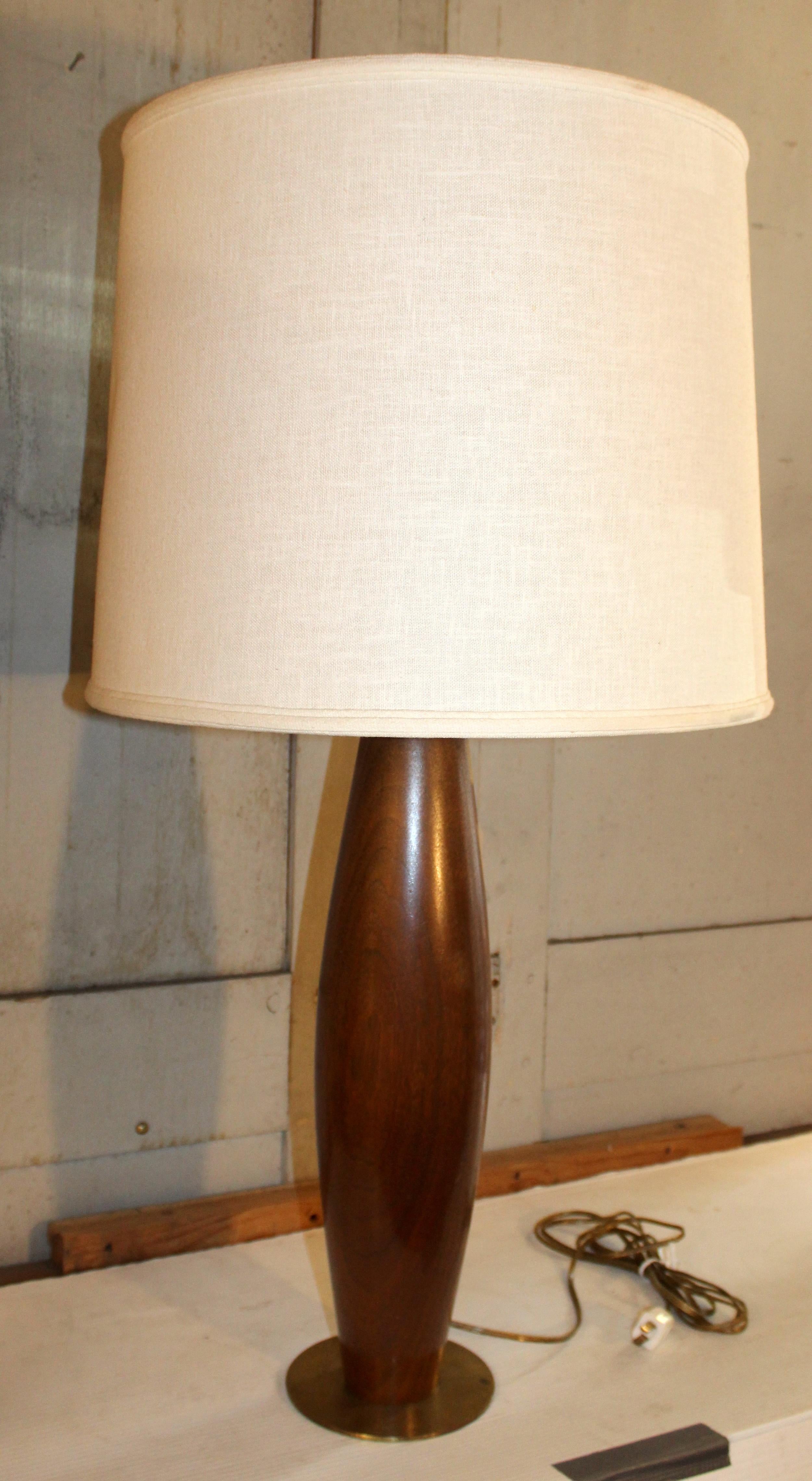 Lampade da tavolo in teak del metà del secolo scorso di Stuart Ross James  per Hansen in vendita 3