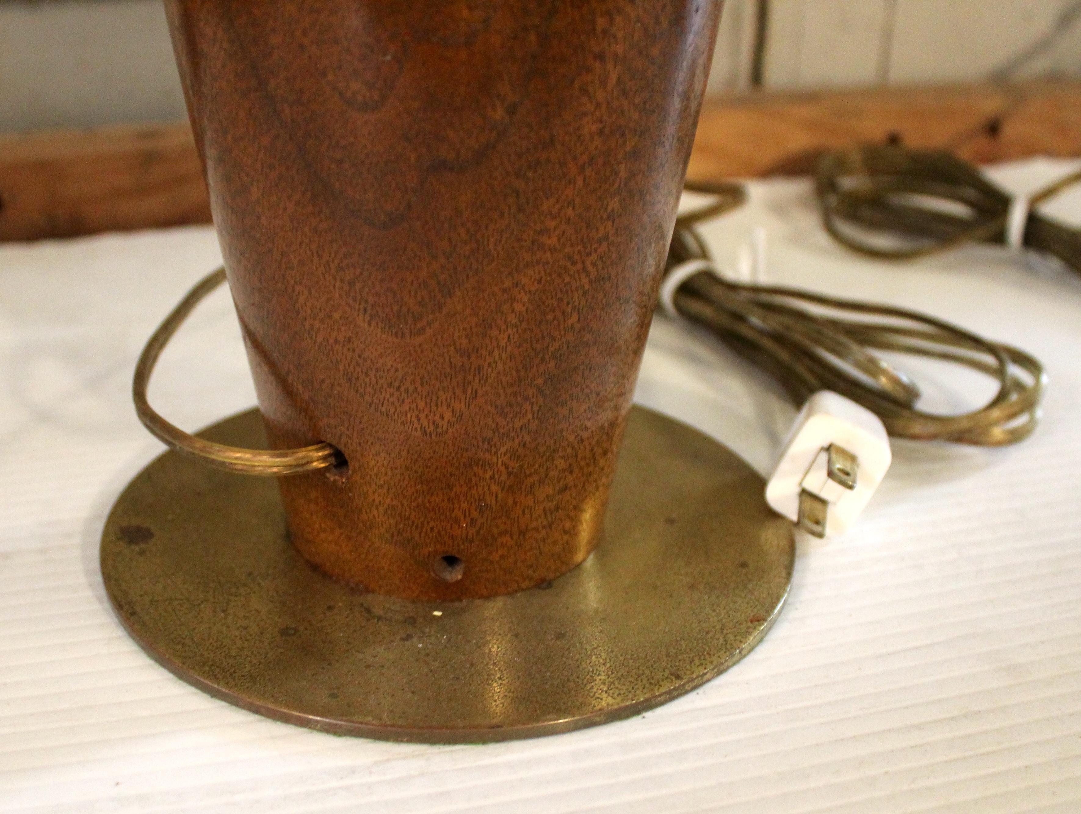 XX secolo Lampade da tavolo in teak del metà del secolo scorso di Stuart Ross James  per Hansen in vendita