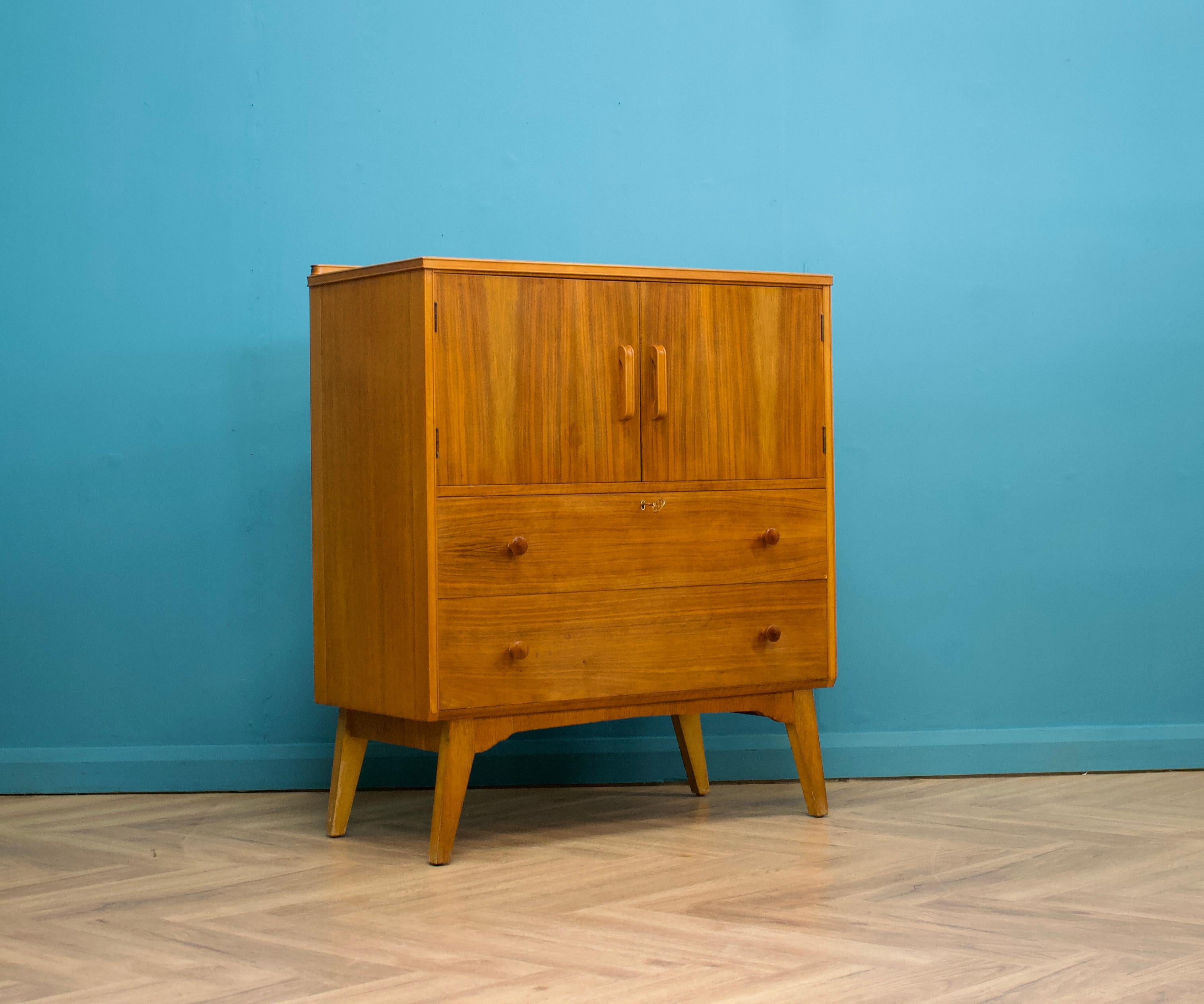 Mid-Century Modern Mid Century Teak Tallboy Chest from Golden Key, 1960s