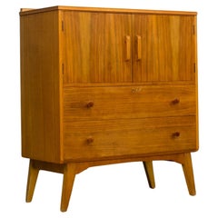 Mid Century Teak Tallboy Chest from Golden Key, 1960s