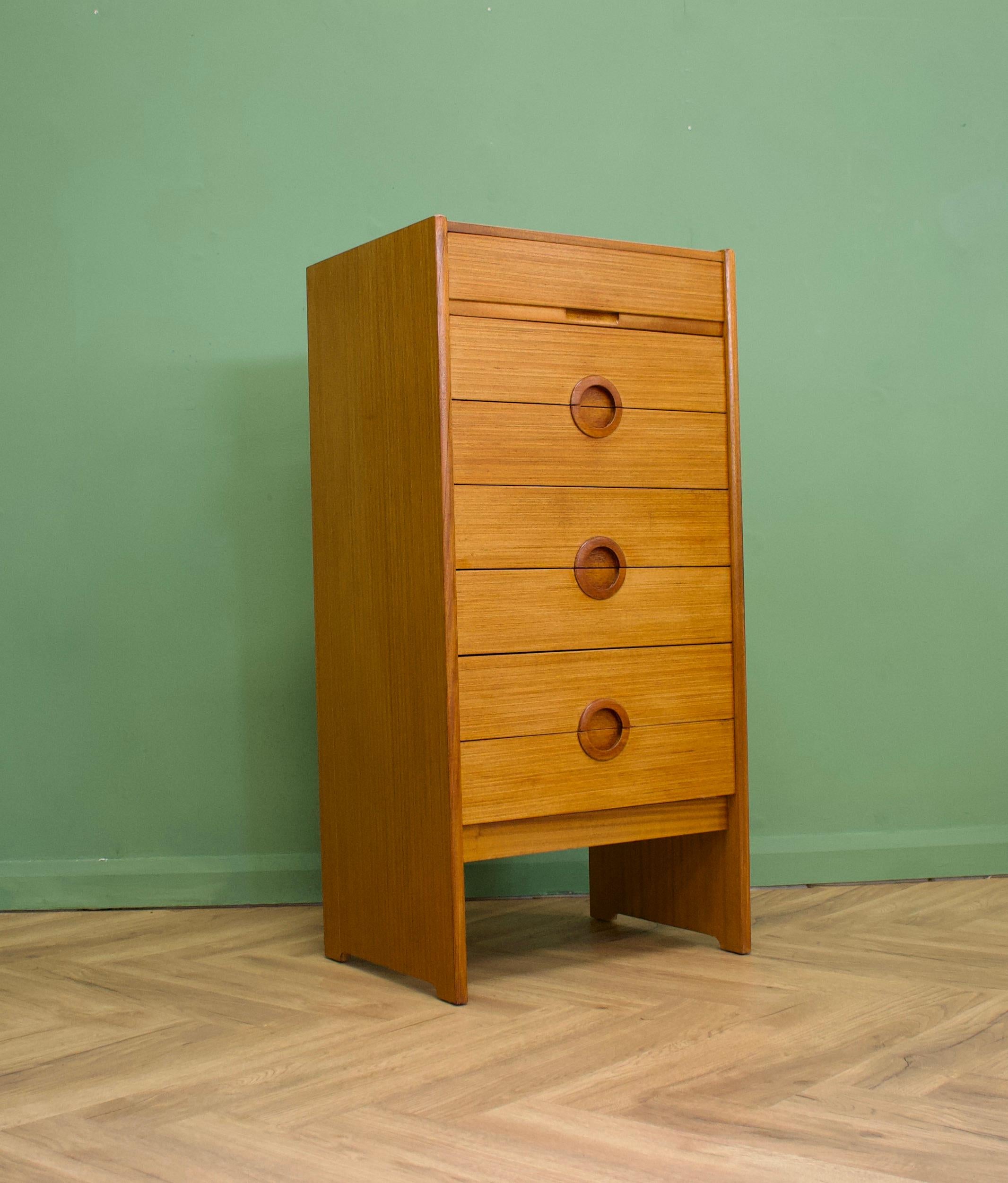 Mid-Century Modern Midcentury Teak Tallboy Chest of Drawers, 1960s