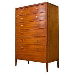 Retro Midcentury Teak Tallboy Chest of Drawers by Heals from Loughborough, 1960s