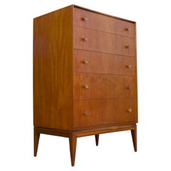 Retro Mid-Century, Teak Tallboy Chest of Drawers by McIntosh, 1960s