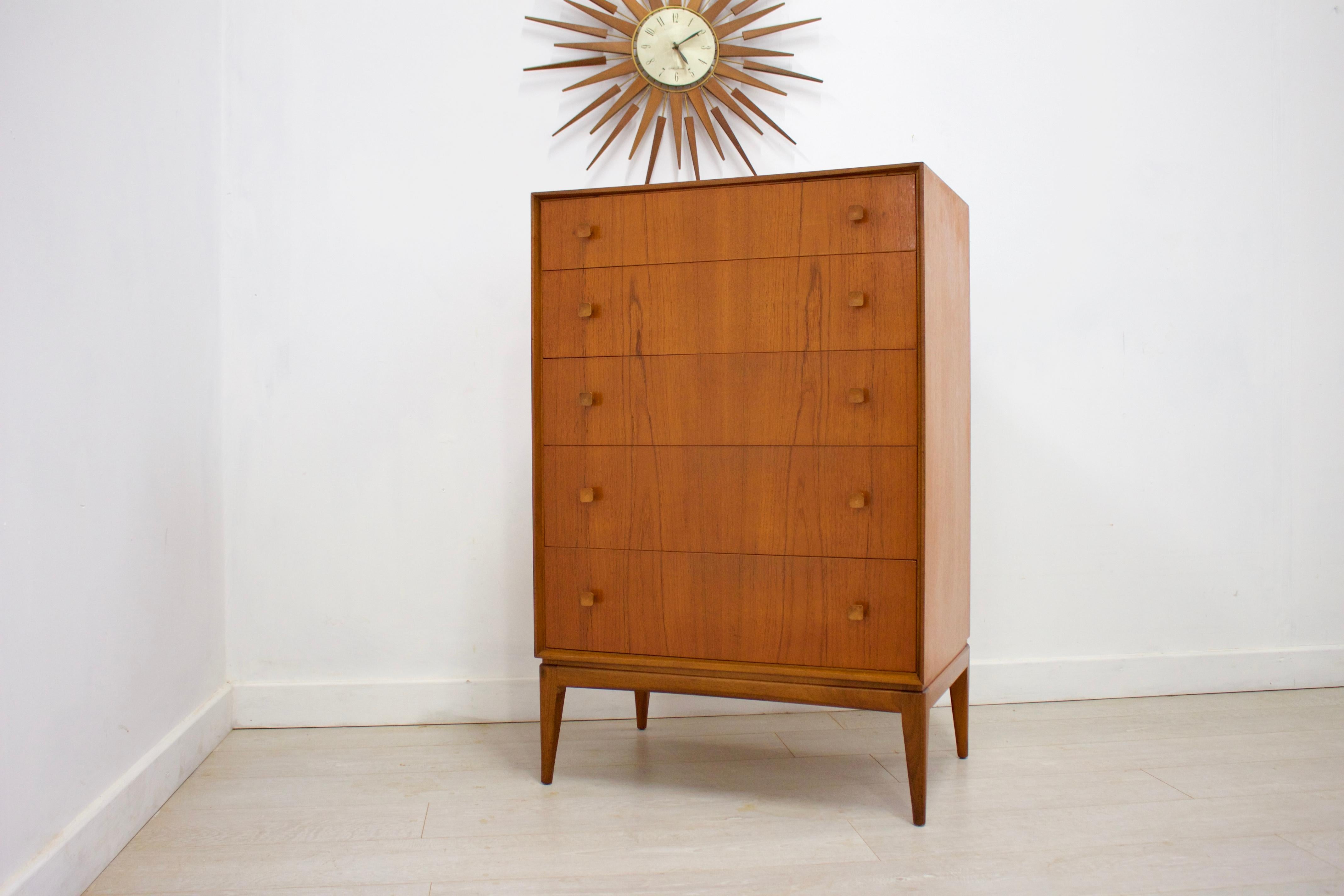 Mid-Century Modern Midcentury Teak Tallboy Chest of Drawers from McIntosh, 1960s