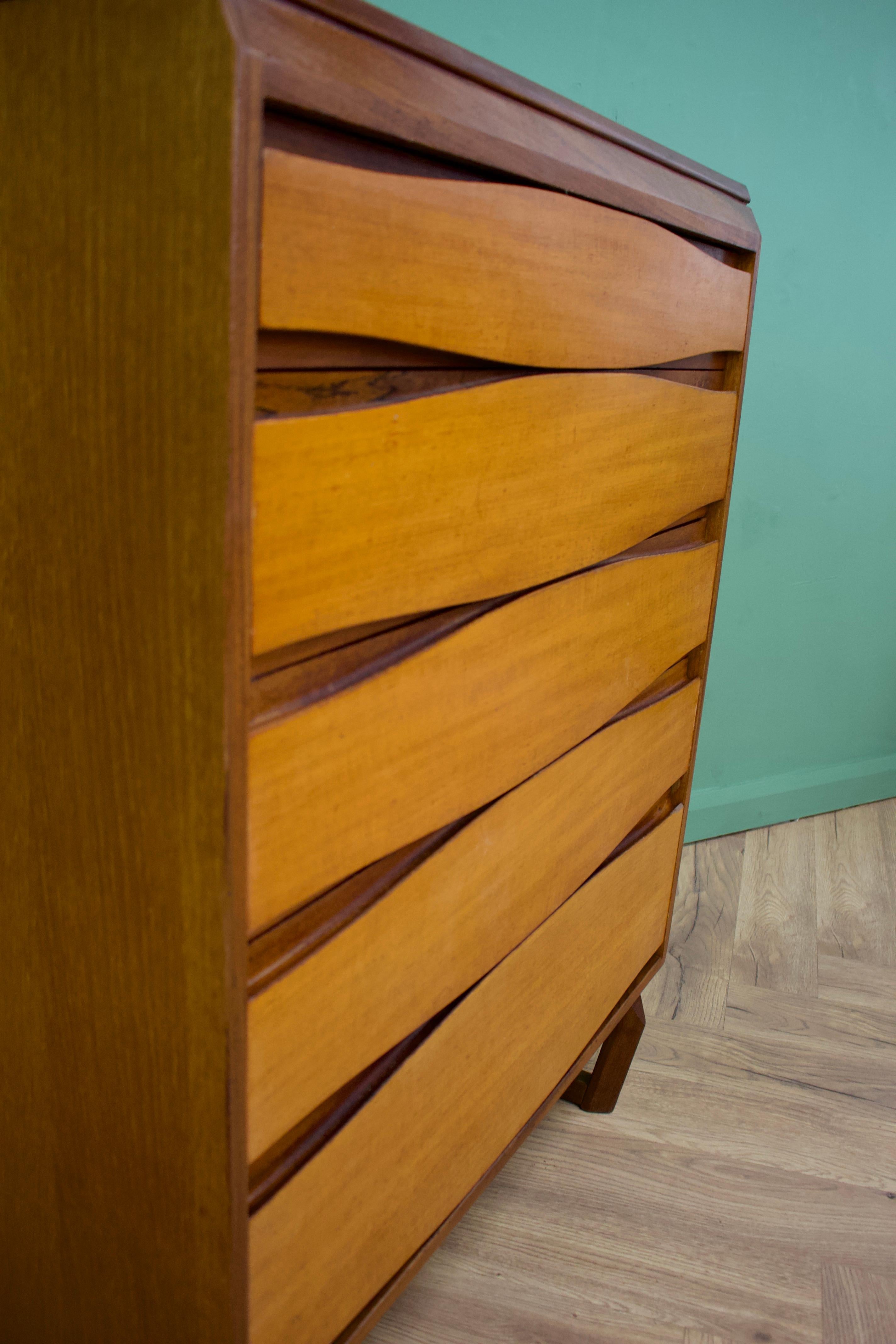 20th Century Mid Century Teak Tallboy Chest of Drawers from White & Newton, 1960s