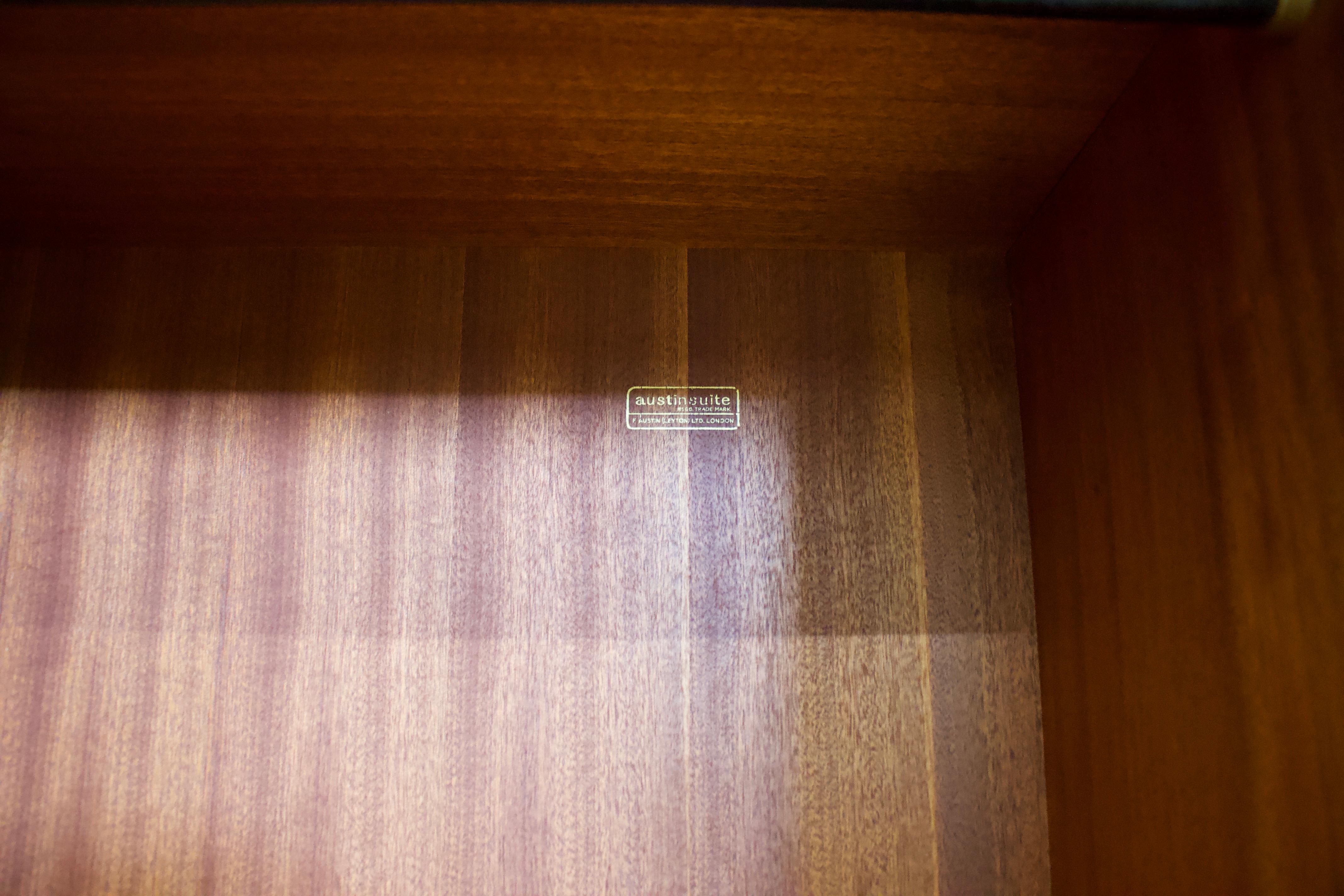 Mid Century Teak Tambour Wardrobe from Austinsuite, 1960s 1