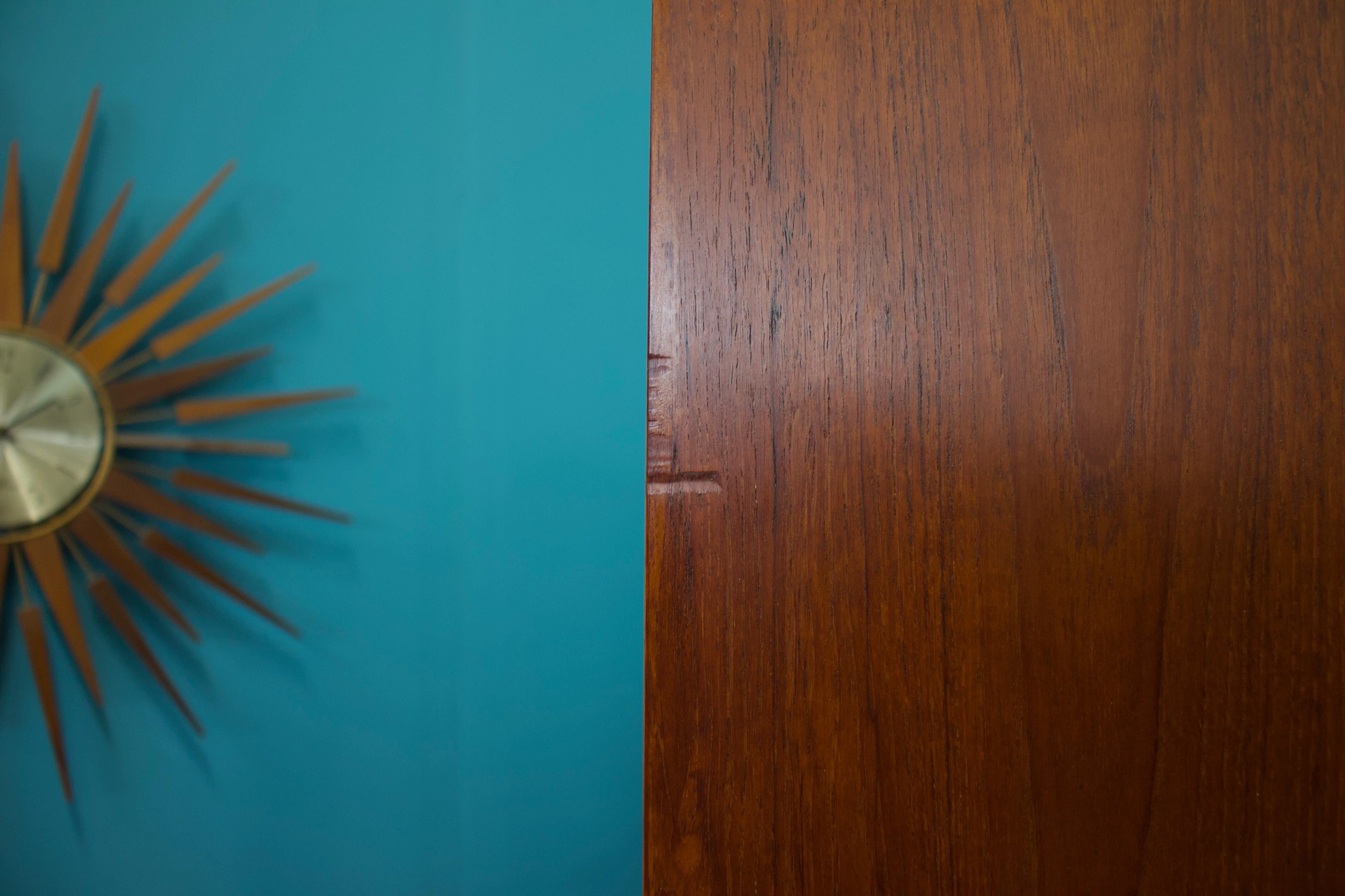 Mid Century Teak Tambour Wardrobe from Austinsuite, 1960s 4