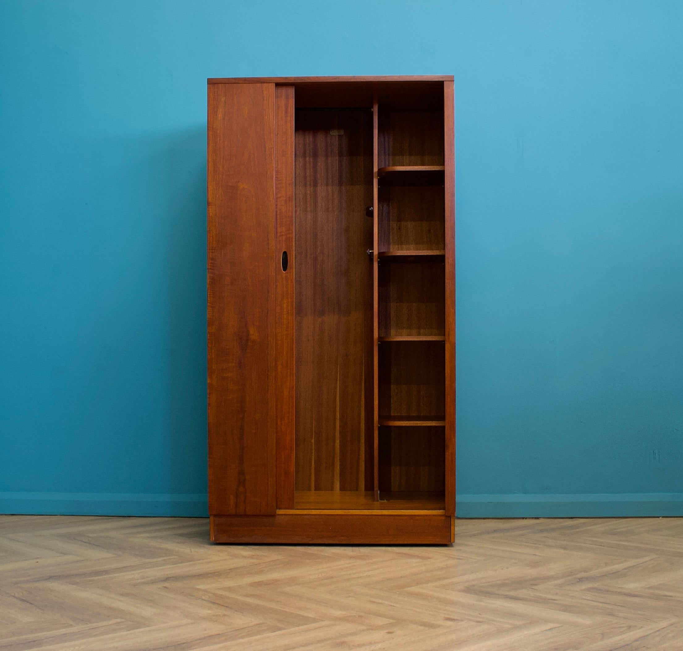 20th Century Mid Century Teak Tambour Wardrobe from Austinsuite, 1960s