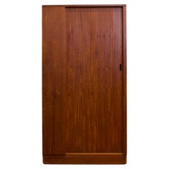 Vintage Mid Century Teak Tambour Wardrobe from Austinsuite, 1960s