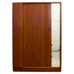 Vintage Mid Century Teak Tambour Wardrobe from Austinsuite, 1960s