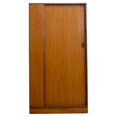 Vintage Mid Century Teak Tambour Wardrobe from Austinsuite, 1960s