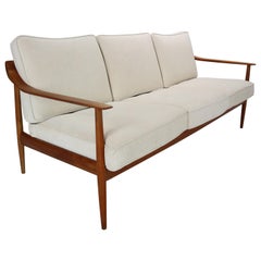 Midcentury Teak Three-Seat Sofa by Knoll Antimott from Willhelm Knoll, 1960
