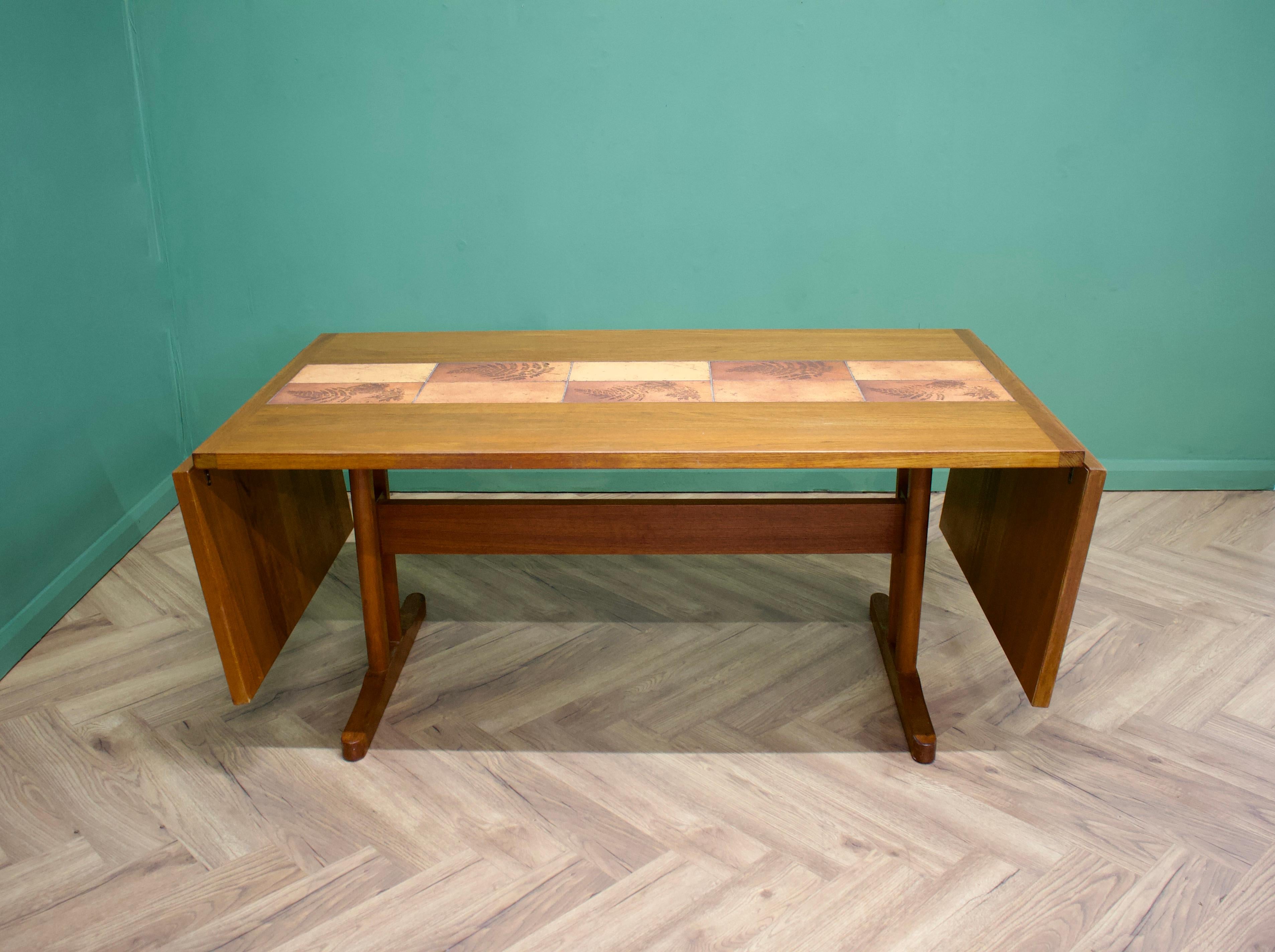 20th Century Mid-Century Teak Tiled Extendable Dining Table & Chairs by Ansager Mobler, 1970s