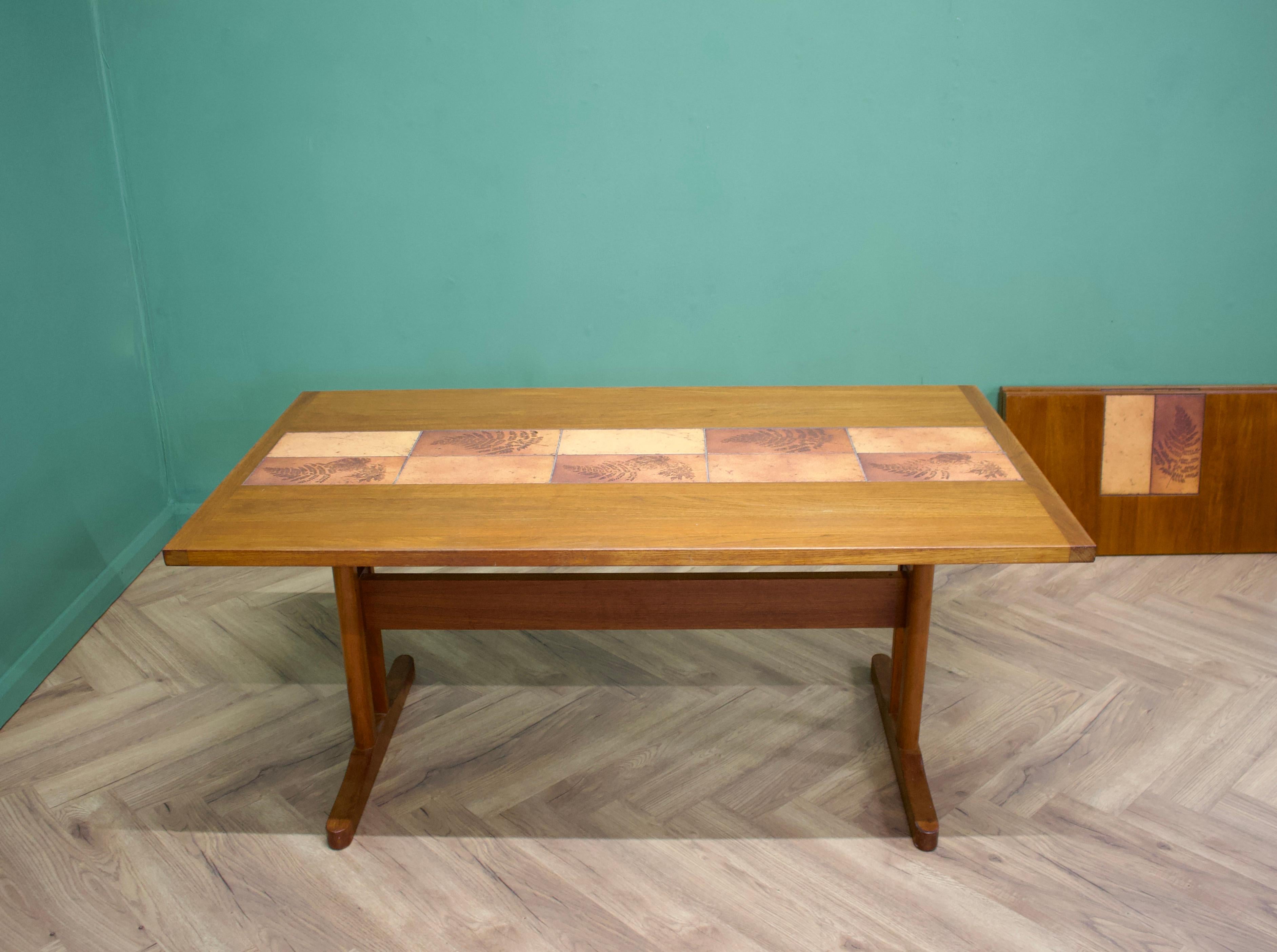 Mid-Century Teak Tiled Extendable Dining Table & Chairs by Ansager Mobler, 1970s 1
