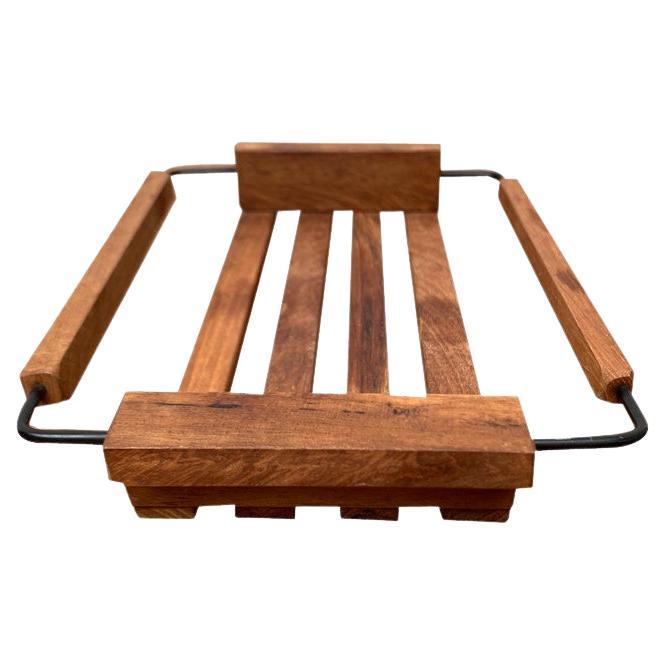 Vassoio in teak di metà secolo, anni '60