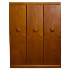 Mid Century Teak Triple Door Wardrobe from Elliots of Newbury 1960s
