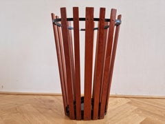 Mid Century Teak Umbrella Stand, Denmark, 1960s