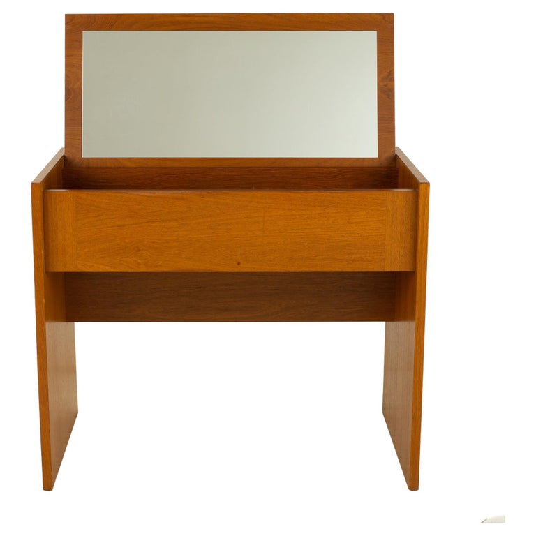 MidCentury Teak Vanity at 1stDibs