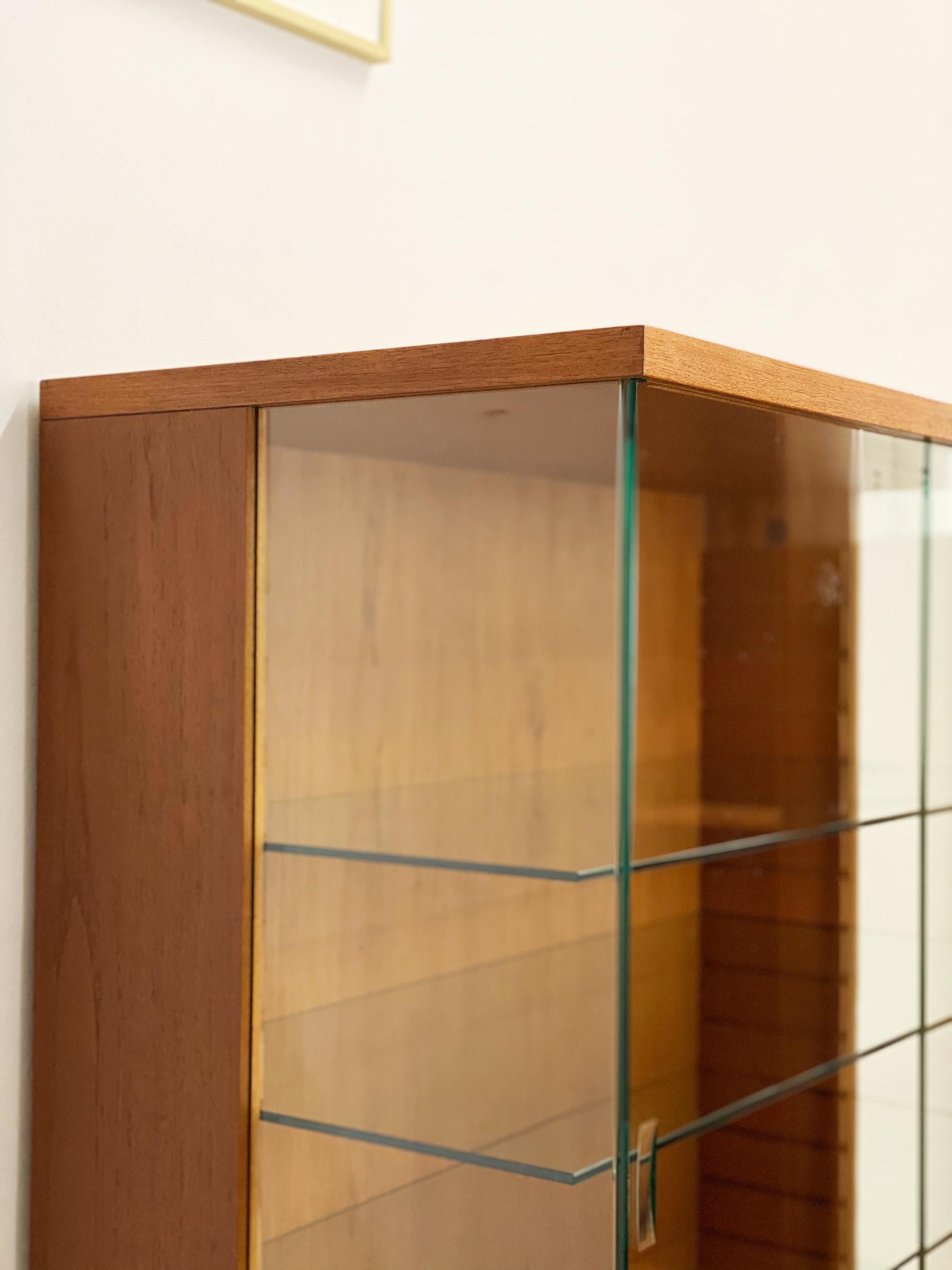 Mid Century Teak Vitrine or Glass Cabinet by Dieter Waeckerlin, Behr, Germany 6