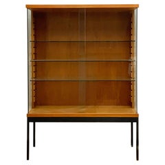 Vitrine oder Glasschrank aus Teakholz von Dieter Waeckerlin, Behr, Deutschland, Mitte des Jahrhunderts