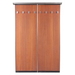 Mid-Century Teak Wall Coat Rack, 1960s