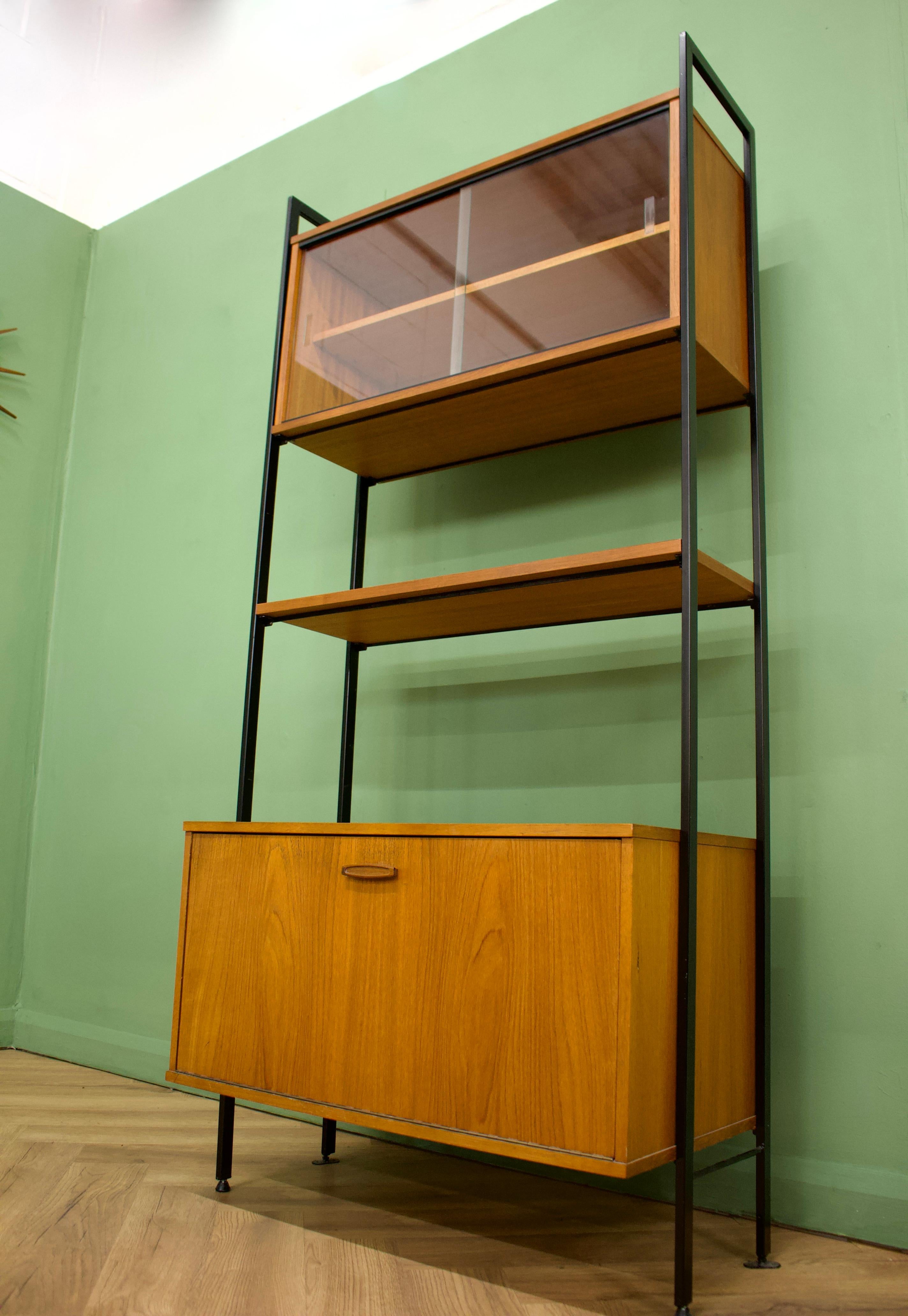 Woodwork Mid Century Teak Wall or Shelving Unit from Avalon, 1960s
