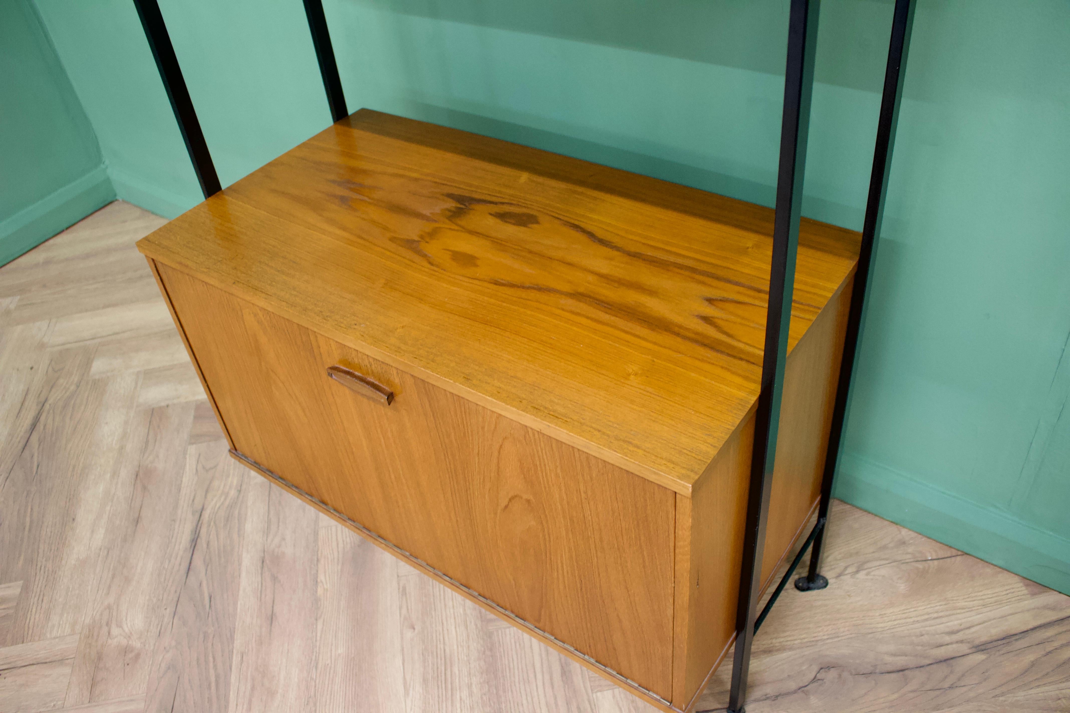 Mid Century Teak Wall or Shelving Unit from Avalon, 1960s In Good Condition In South Shields, GB