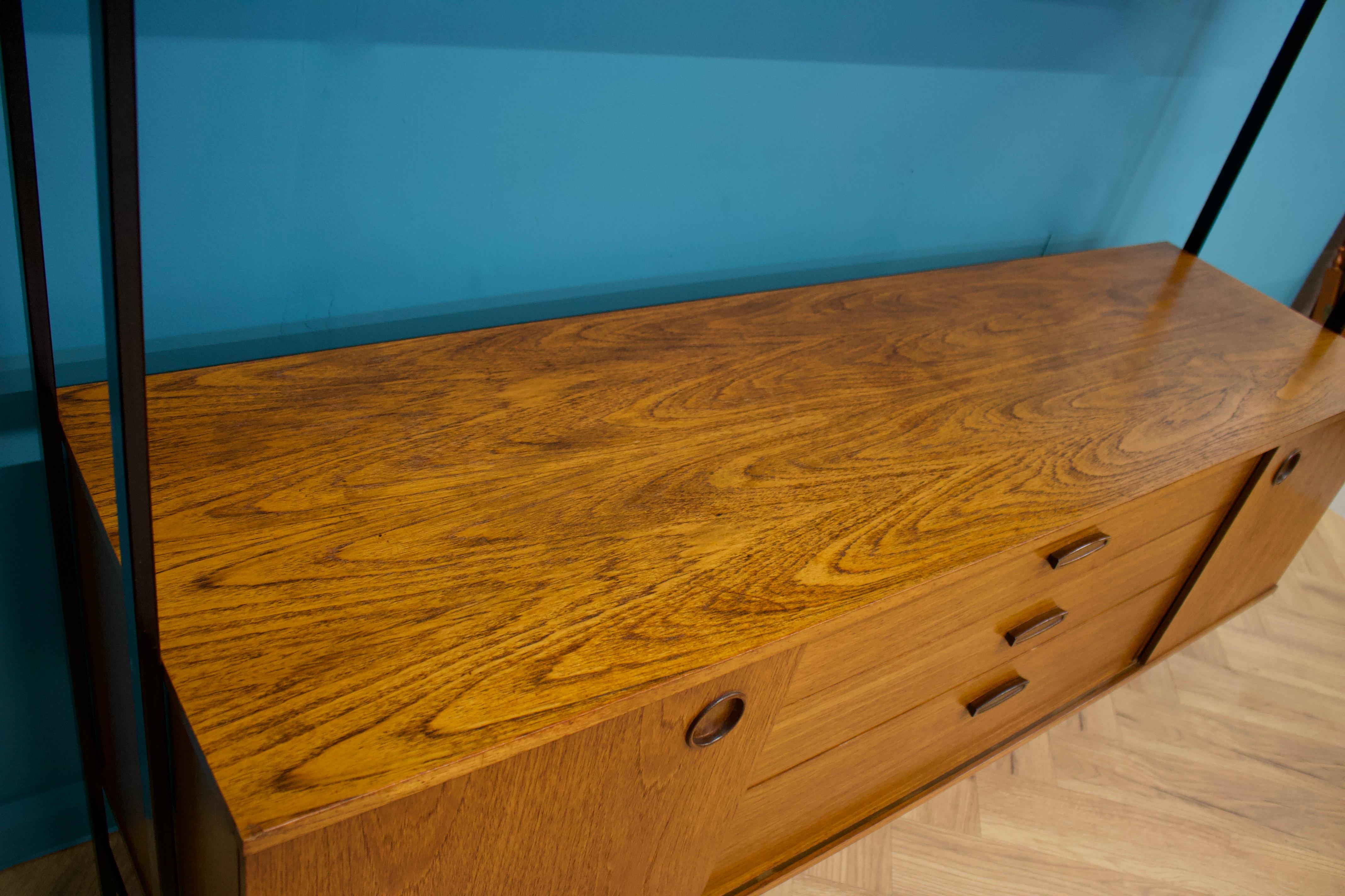 20th Century Mid Century Teak Wall or Shelving Unit from Avalon, 1960s