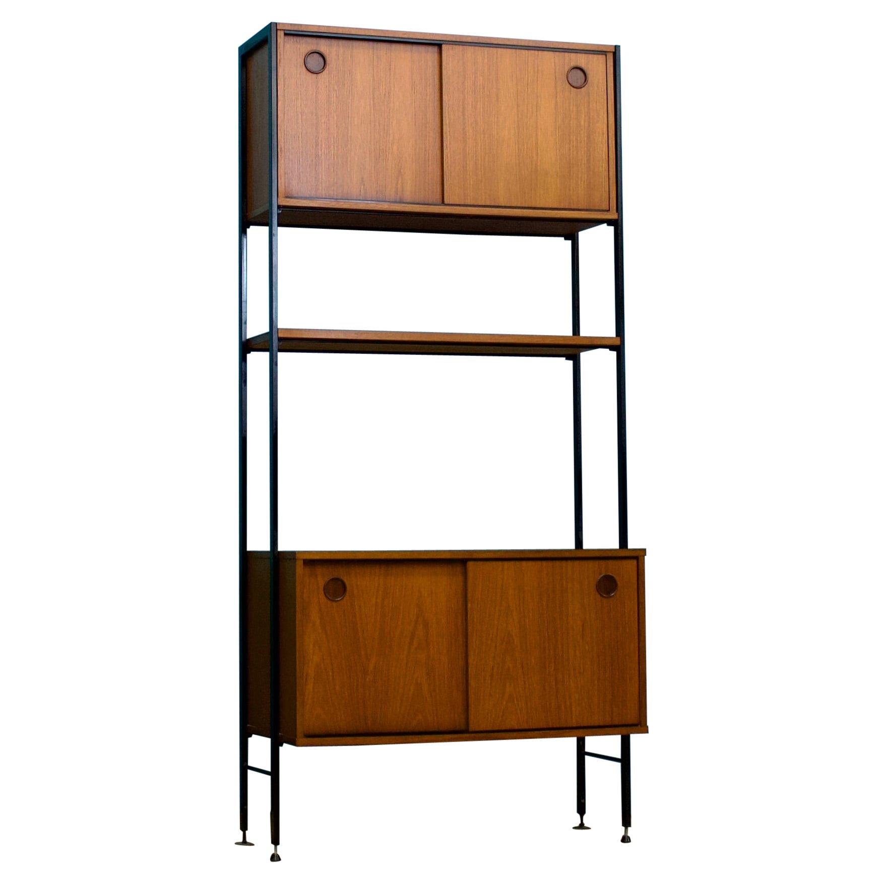 Mid Century Teak Wall or Shelving Unit from Avalon, 1960s