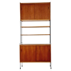 Mid century Teak wall shelving unit by Hilker for Omnia, Germany, 1960s