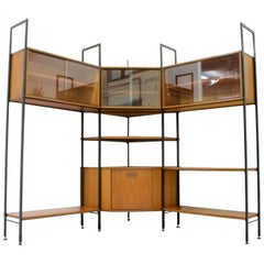 Vintage Midcentury Teak Wall Shelving Unit from Avalon