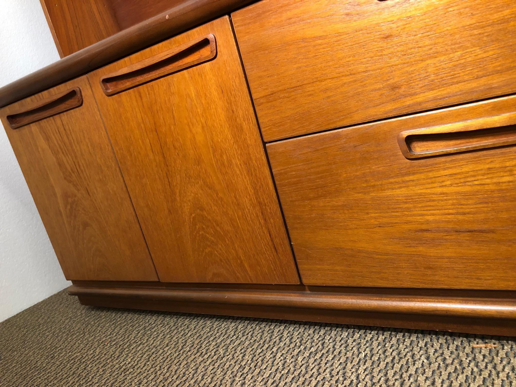 Midcentury Teak Wall Unit by Meredew For Sale 3