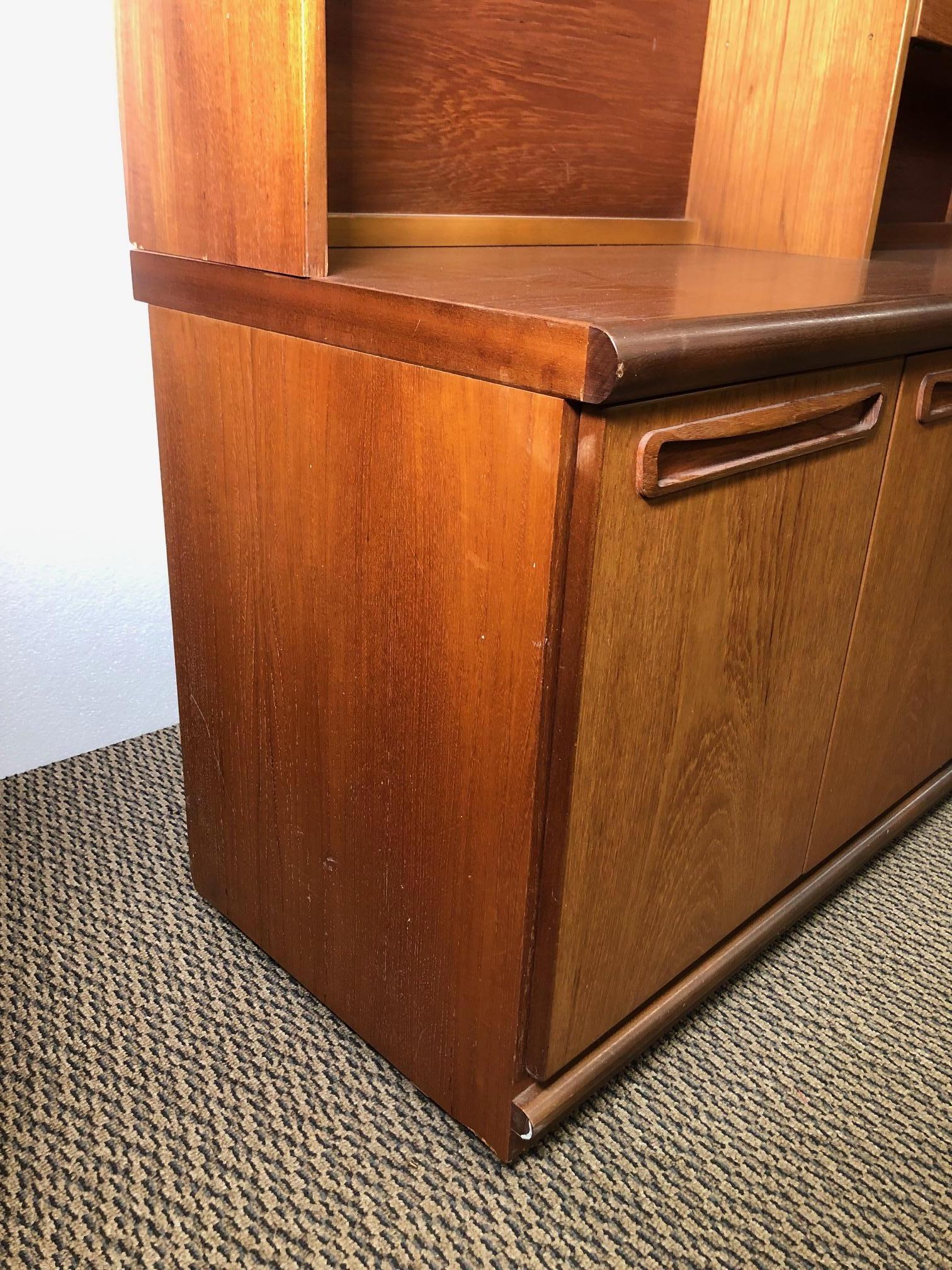 Midcentury Teak Wall Unit by Meredew For Sale 6