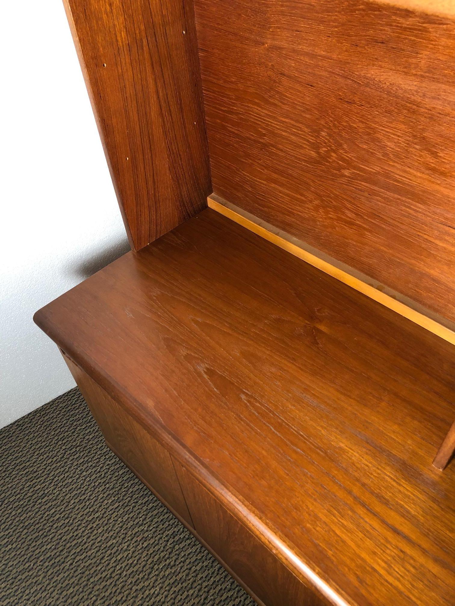 20th Century Midcentury Teak Wall Unit by Meredew For Sale