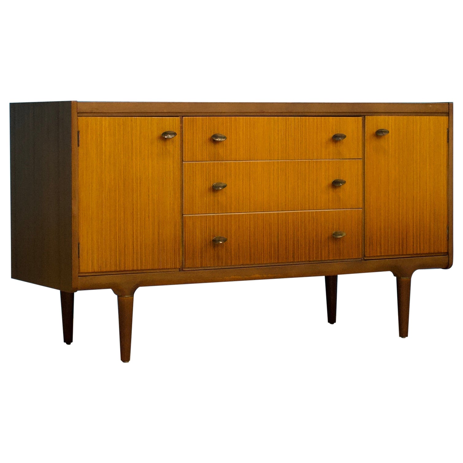 Mid Century Teak  & Walnut Compact Sideboard from Wrighton, 1960s