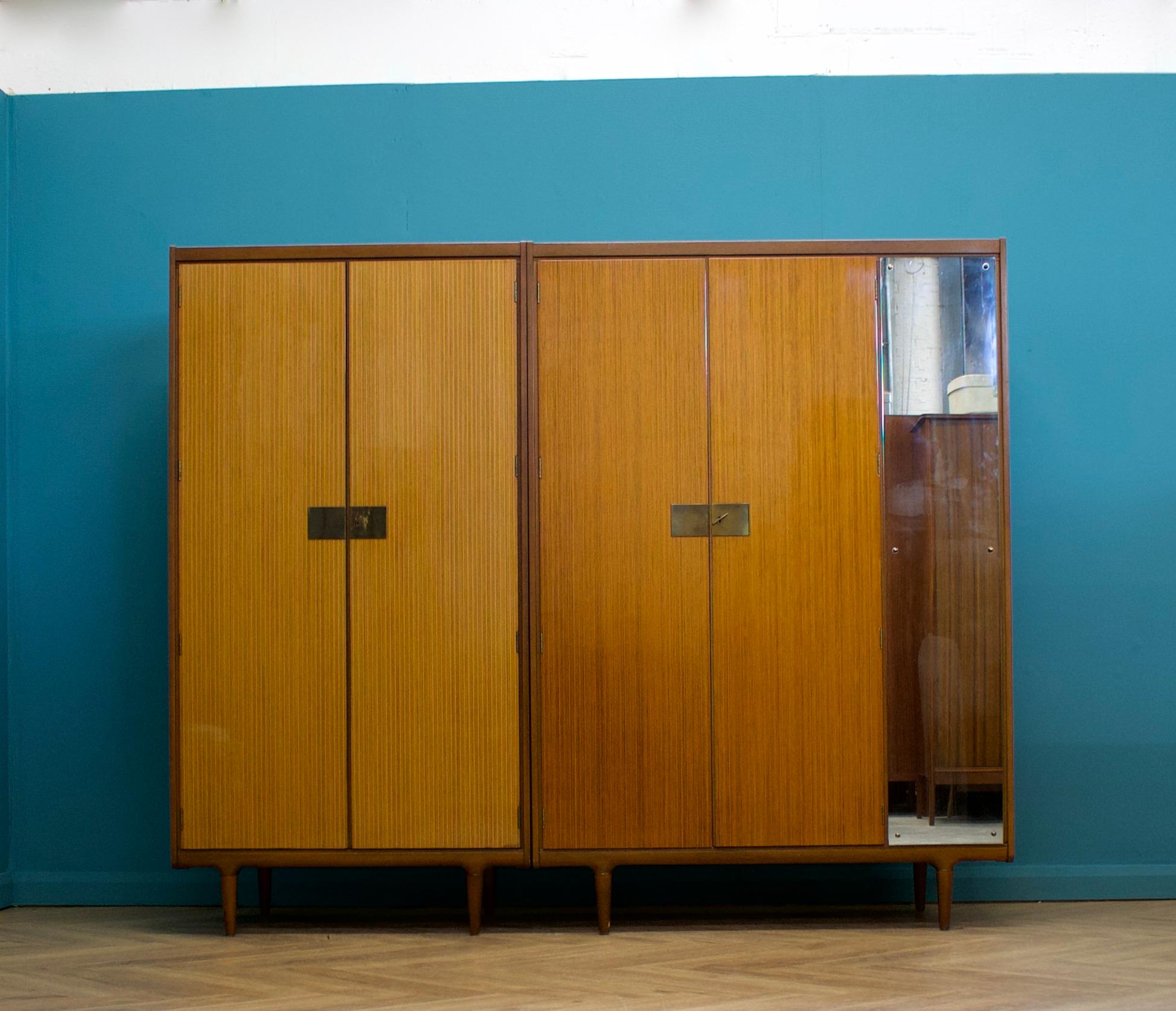 MidCentury Teak and Walnut Wardrobe from Wrighton, 1960s at 1stDibs — free download
