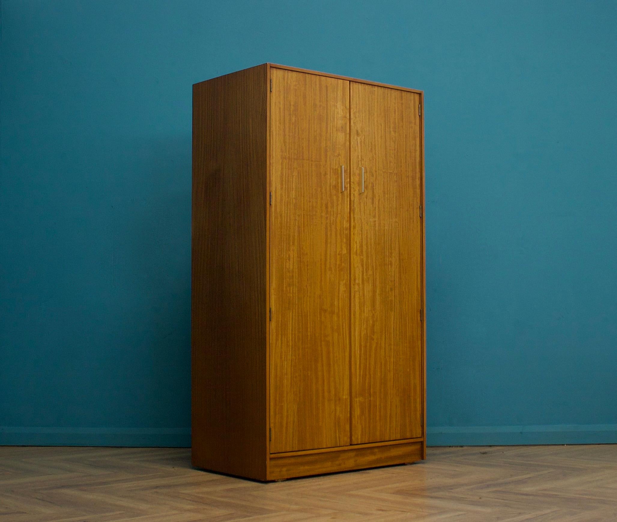 European Mid-Century Teak Wardrobe, 1960s